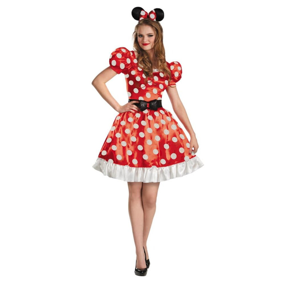 (Small) Red Minnie Mouse Adult Costume