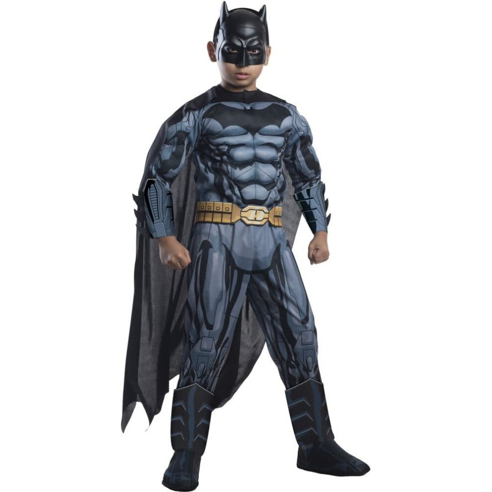 (M (8-10) (5-7 years)) Muscled Batman Costume For Children