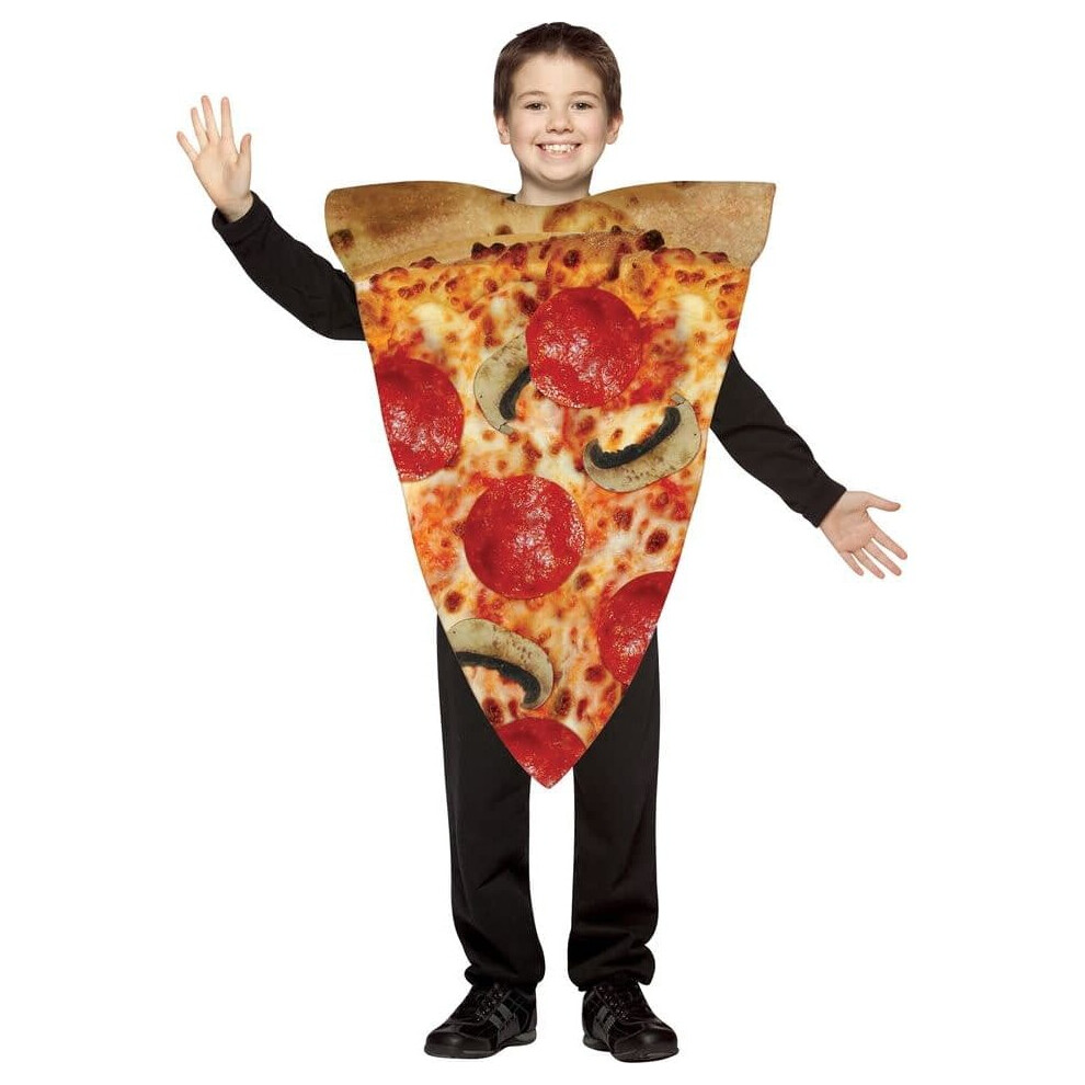 Photos - Fancy Dress Pizza Slice Child Costume Multicoloured
