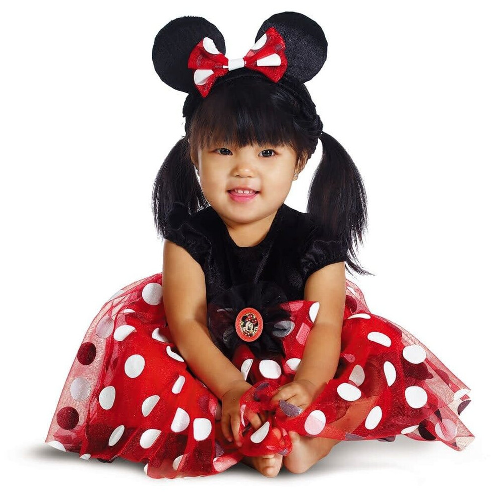 (12-18 M) Red Minnie Mouse Toddler Costume