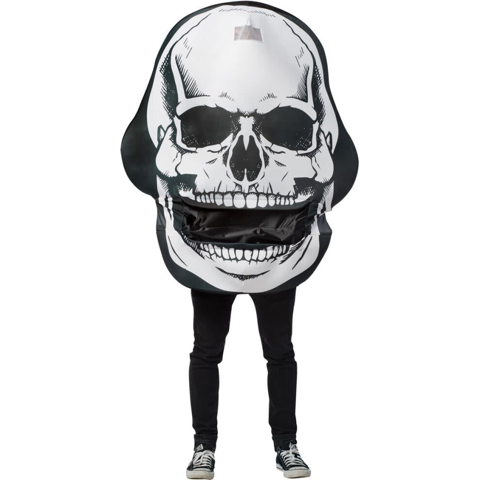Photos - Fancy Dress Skull Mouth Head Costume White