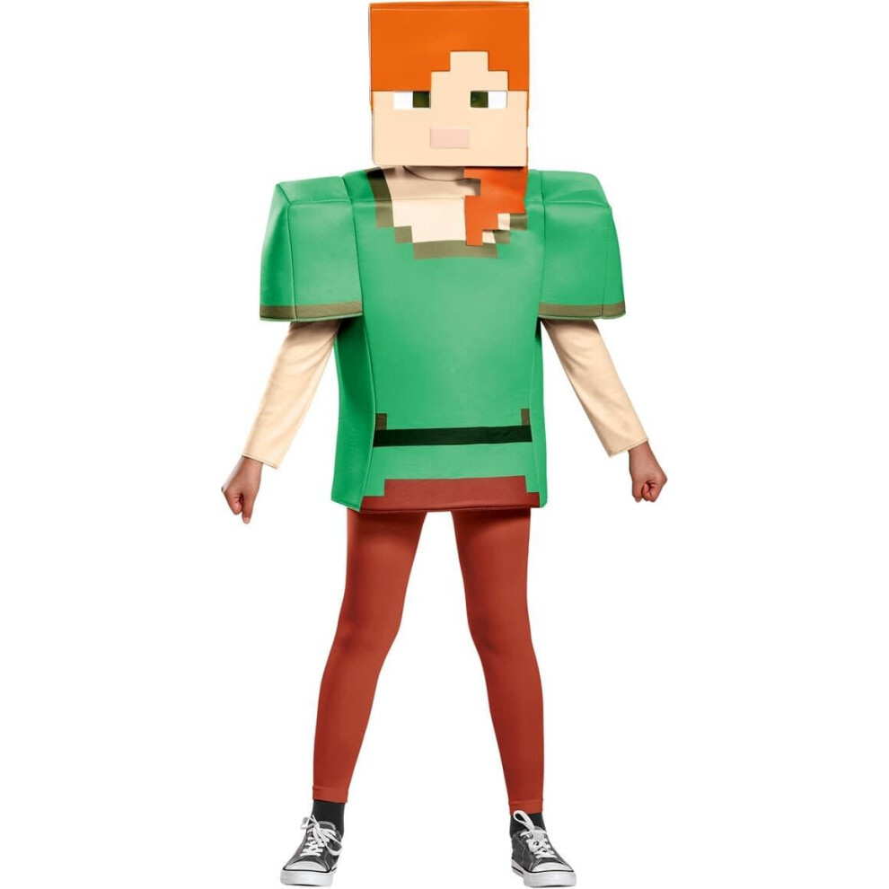 (M (7-8)) Alex Minecraft Costume for Girls