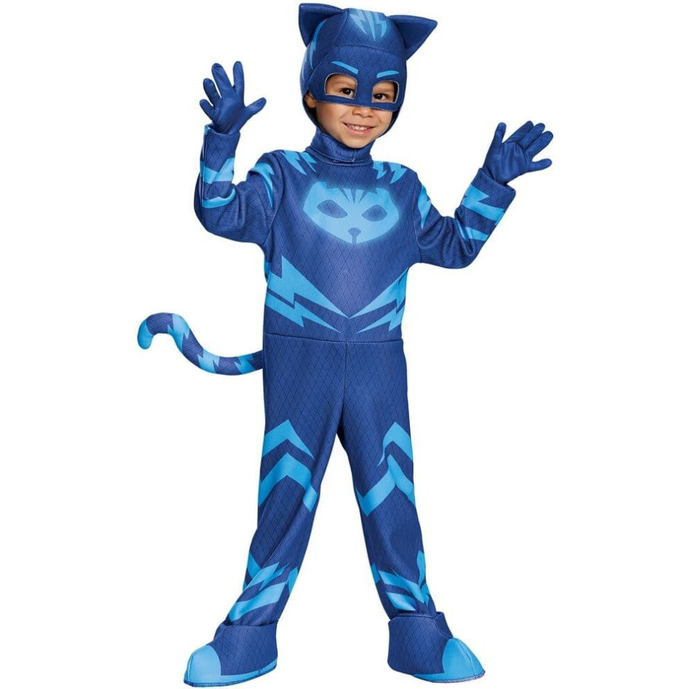 (S (4-6)) Catboy Deluxe Costume For Children From Pj Masks