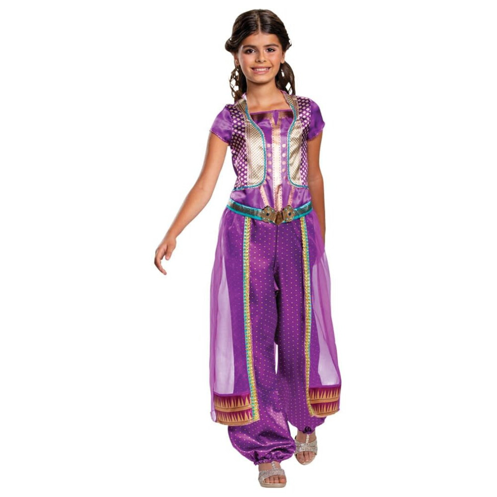 (M (7-8)) Girls Jasmine Costume purple - Aladdin