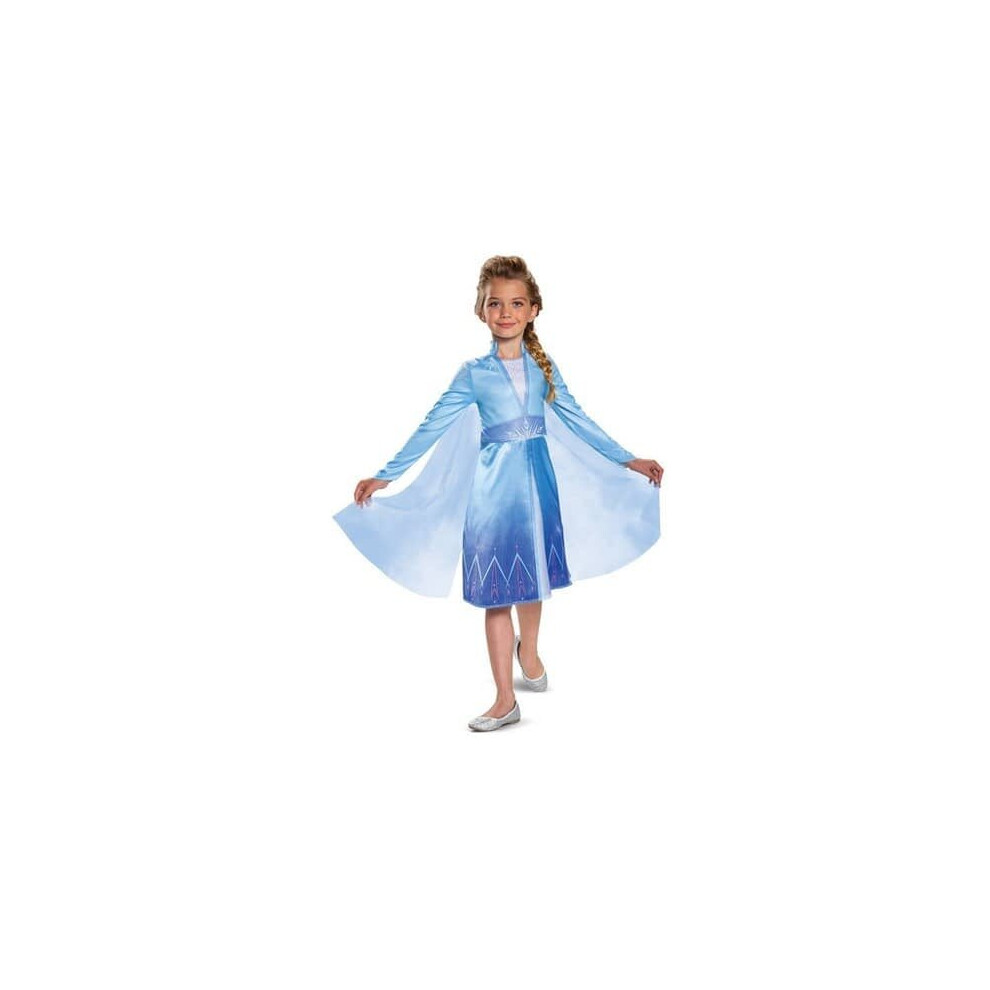 (M (7-8)) Elsa Costume for Toddlers and Children - Frozen 2