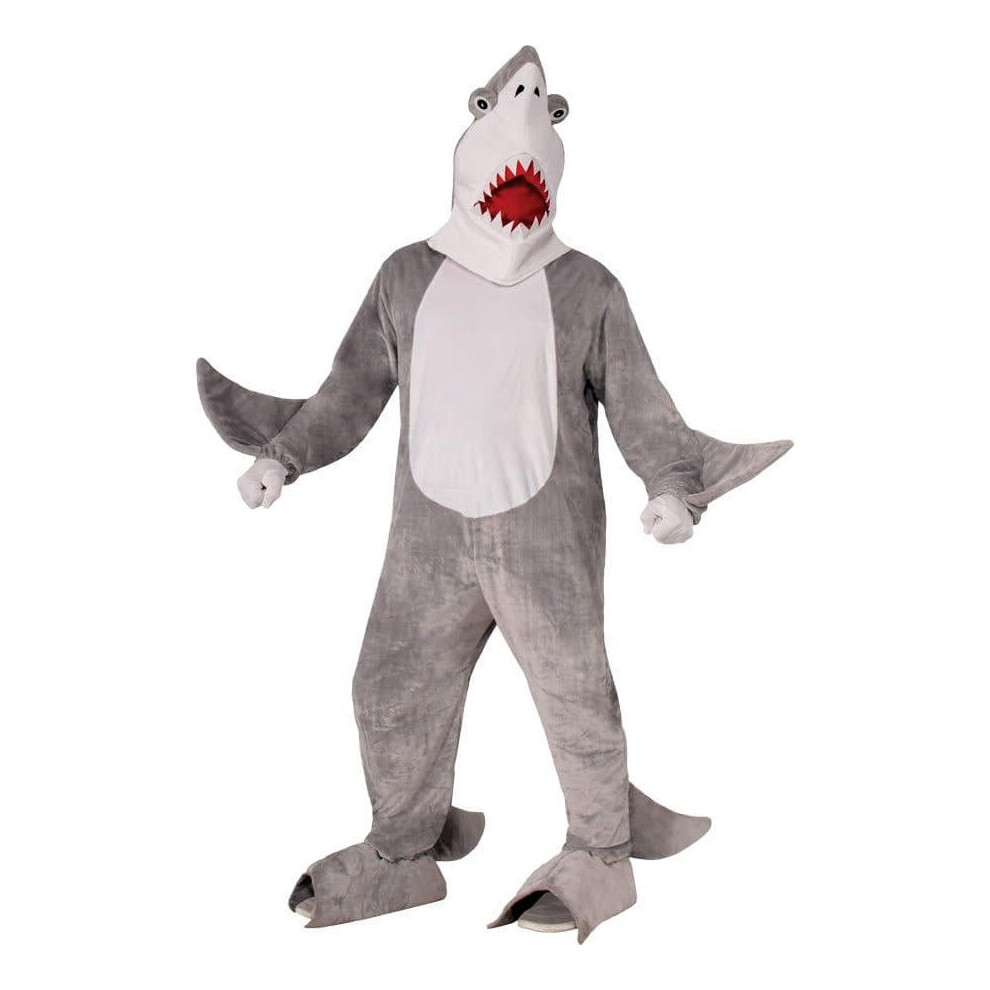 Photos - Fancy Dress Big Shark Adult Costume Grey
