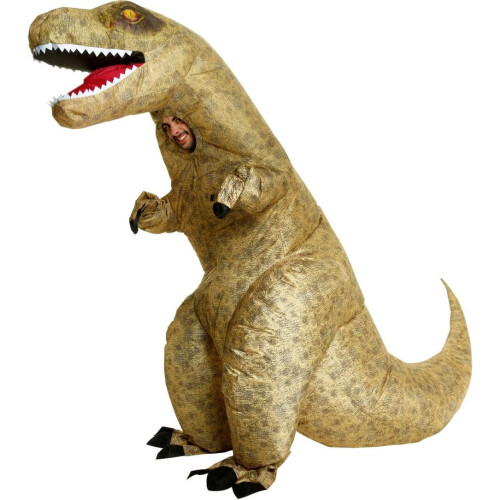 Jurassic World Inflatable T-Rex Dinosaur Costume Men