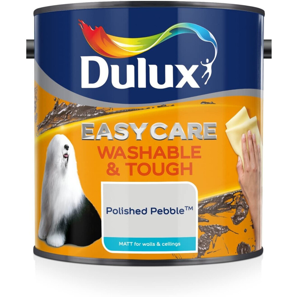 Dulux Easycare Washable Tough Matt Emulsion Paint Polished Pebble 2.5l