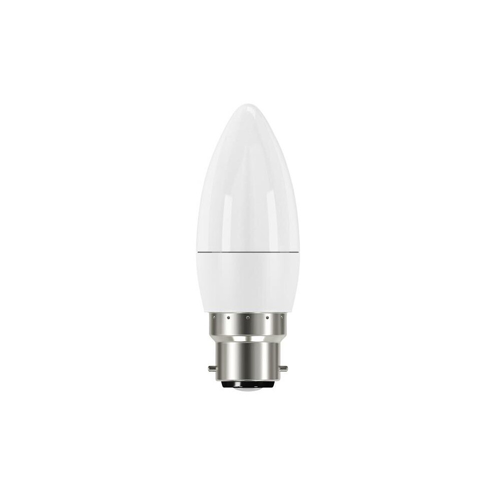 EnergizerÂ® LED BC (B22) Opal Candle Non-Dimmable Bulb, Warm White 250 Lm 3.4W