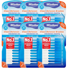 6x Wisdom Clean Between Interdental Brushes