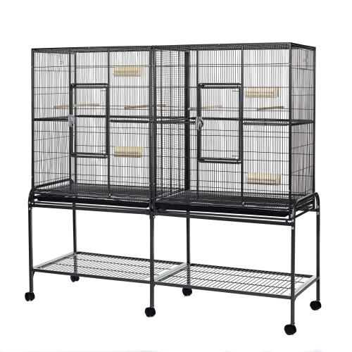 Chinchilla Rat Ferret Large Double Cage 165cm With Stand On Wheels - Elegance