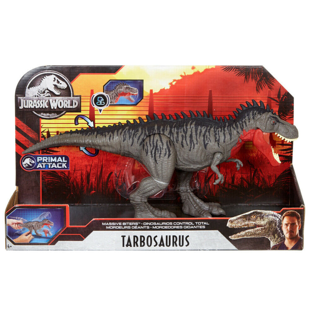 jurassic world tarbosaurus primal attack dinosaur figure