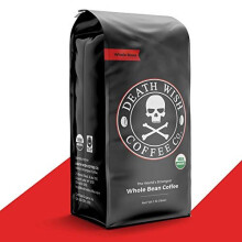 Death Wish Coffee, Grains Entiers, Torréfaction Foncée, 16 oz (454 g)