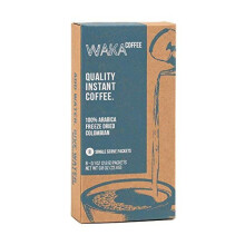 Waka Coffee Quality Instant Coffee, Colombian, Medium Roast | 100% Arabica, Freeze Dried, 8 Single-Serve Packets | We Bring The Instant Back