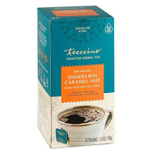 Teeccino, Tisane Torréfiée, Pissenlit Noix Caramel, Sans Caféine, 25 Sachets de Thé, 5,3 oz (150 g)