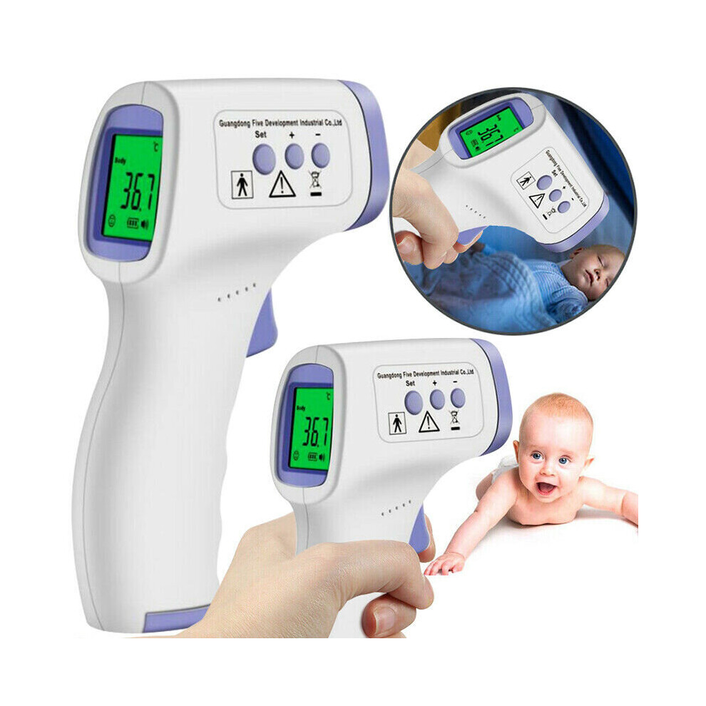 Infrared Temperature Gun Non Contact Digital LCD Forehead Baby Adult Thermometer