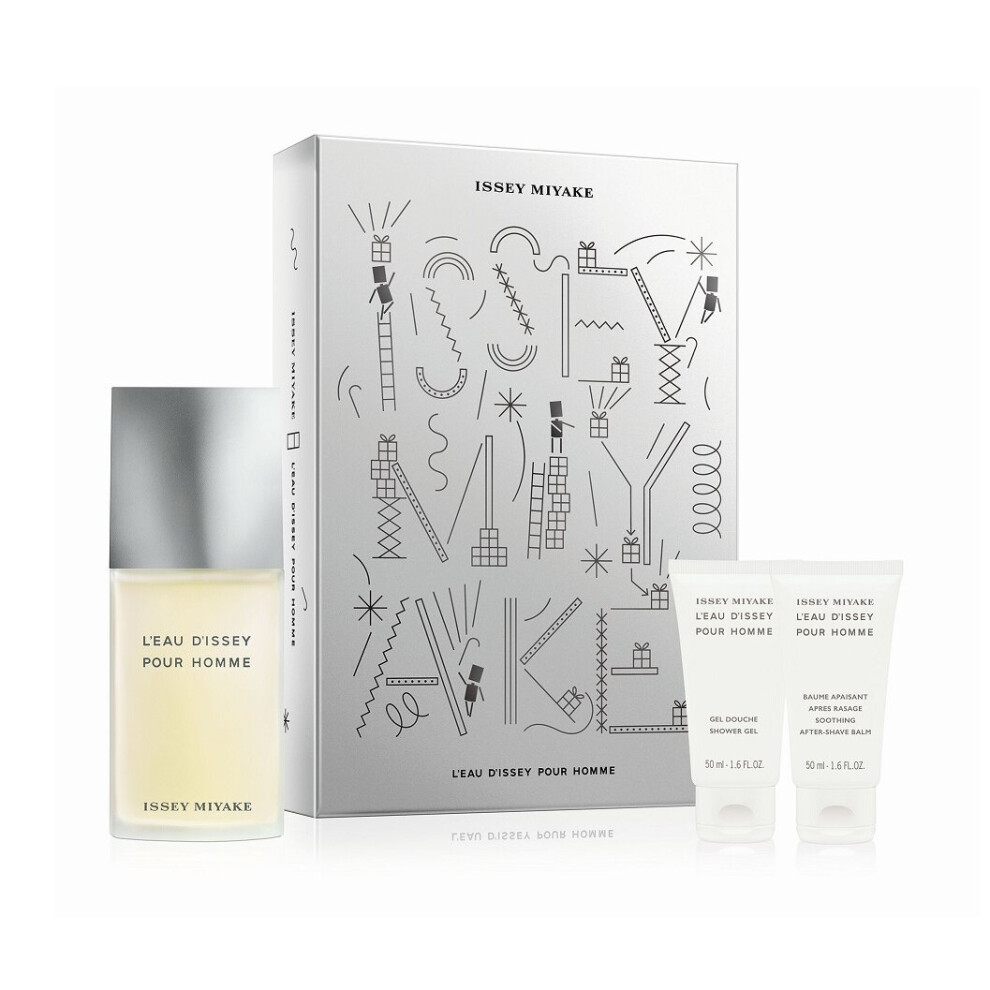 Issey Miyake L'Eau d'Issey Pour Homme - Gift Set With 125ml EDT, 50ml Shower Gel and 50ml Aftershave Balm