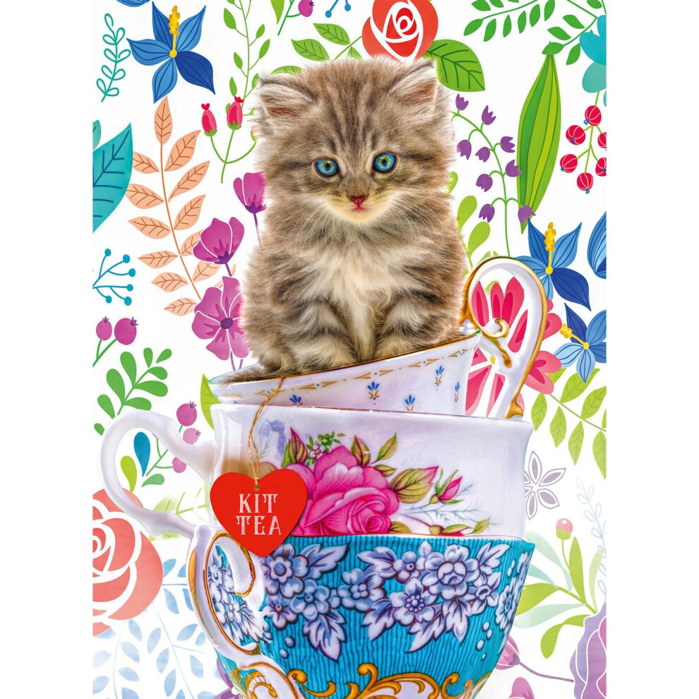 Ravensburger Teacup Kitty Jigsaw Puzzle (500 Pieces)