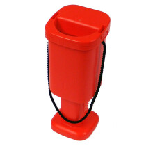 10 Square Charity Money Collection Boxes - Red