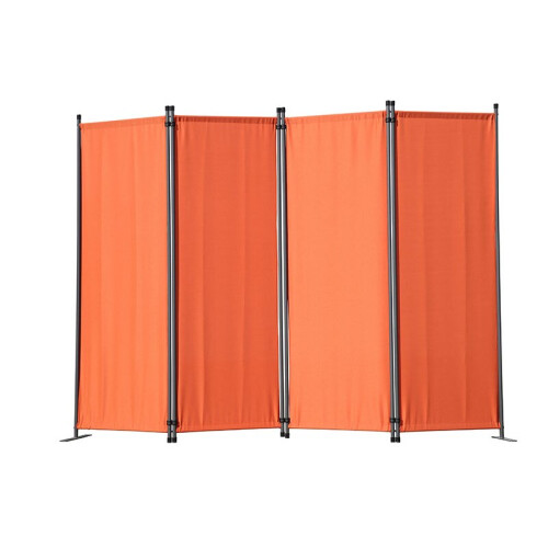 (Orange) Angel Living Room Dividers Screen 4 Panels