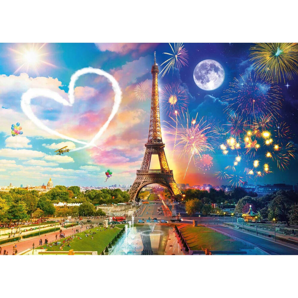 Schmidt Paris Day and Night Jigsaw Puzzle (2000 Pieces)