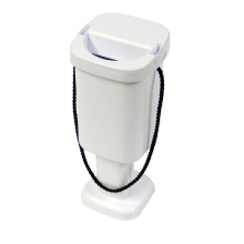 Square Charity Money Collection Box - White