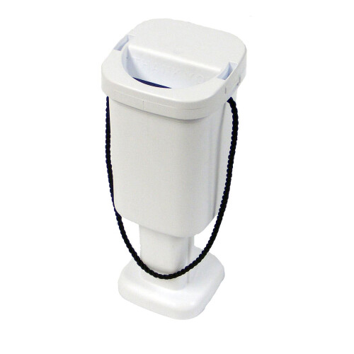 Square Charity Money Collection Box - White