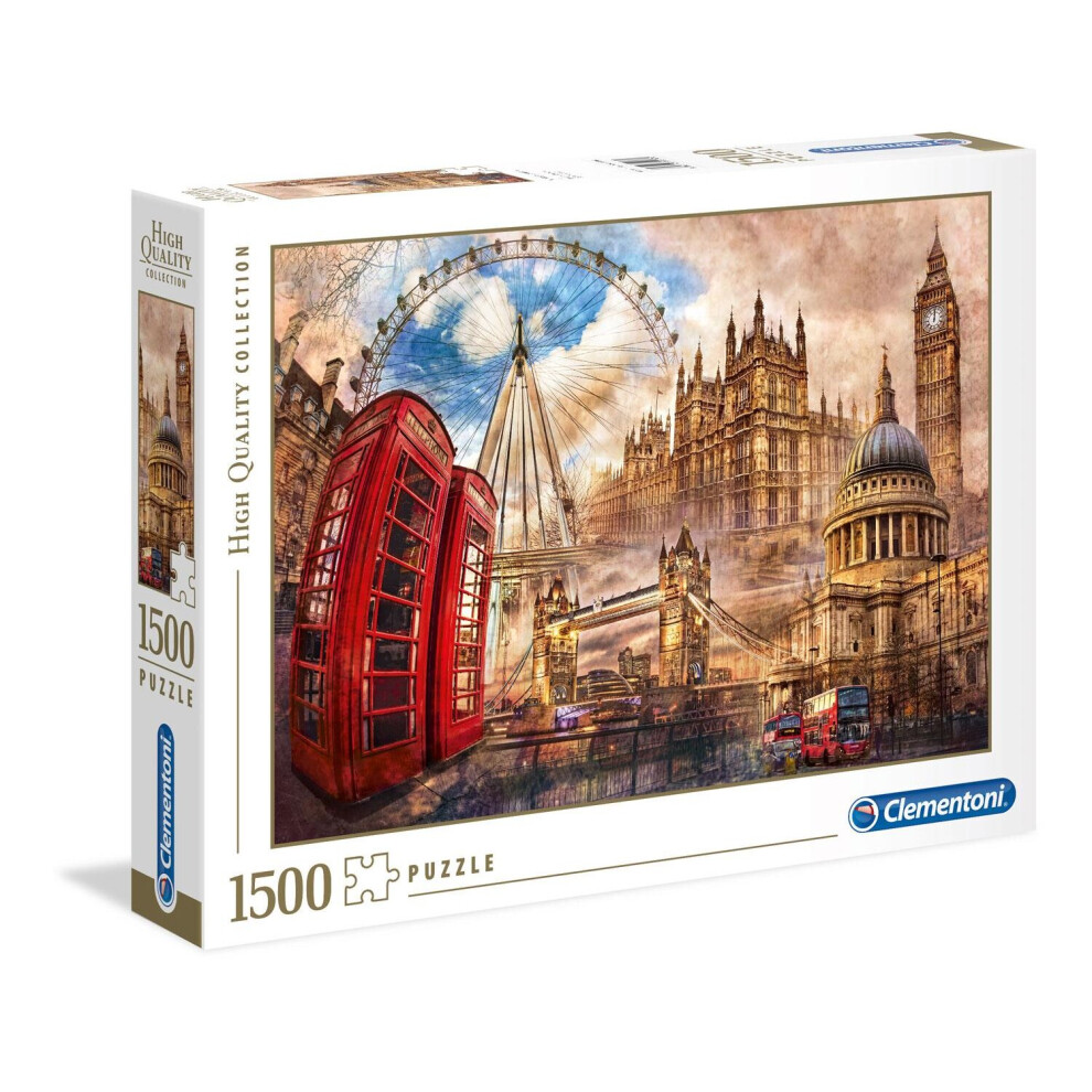 Clementoni Vintage London High Quality Jigsaw Puzzle (1500 Pieces)