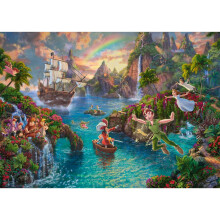 1000 palan palapeli - SCHMIDT SPIELE - Thomas Kinkade Studios - Disney - Peter Pan - 1000 kpl