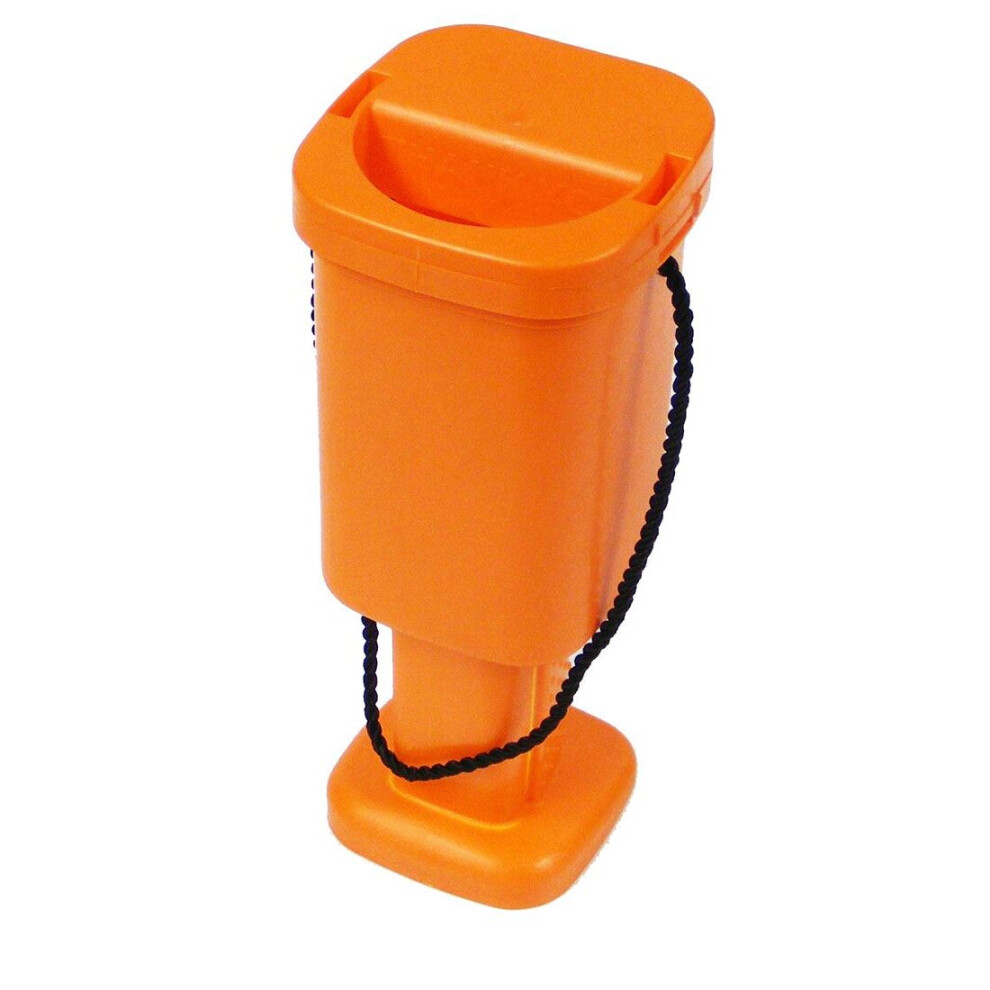 Square Charity Money Collection Box - Orange