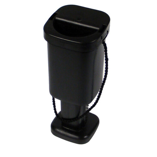 5 Square Charity Money Collection Boxes - Black