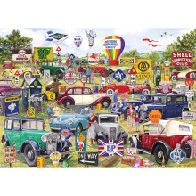 Gibsons Motoring Memorabilia Jigsaw Puzzle (1000 Pieces)