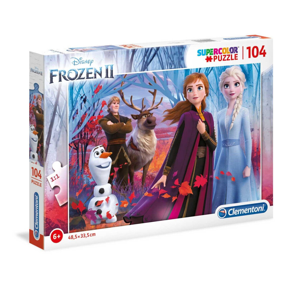 New Clementoni Disney Frozen 2 Supercolor Jigsaw Puzzle (104 Pieces) 27274