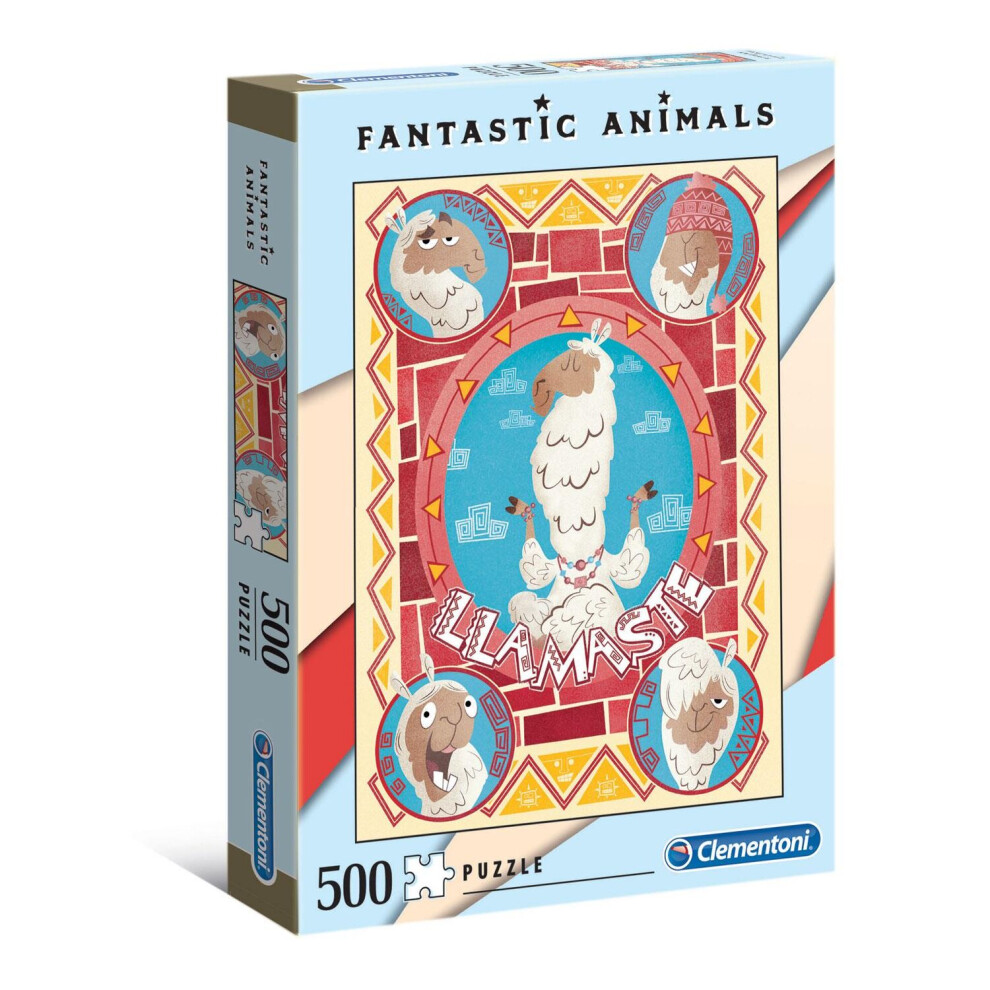 Clementoni Llamaste Fantastic Animals Jigsaw Puzzle (500 Pieces)