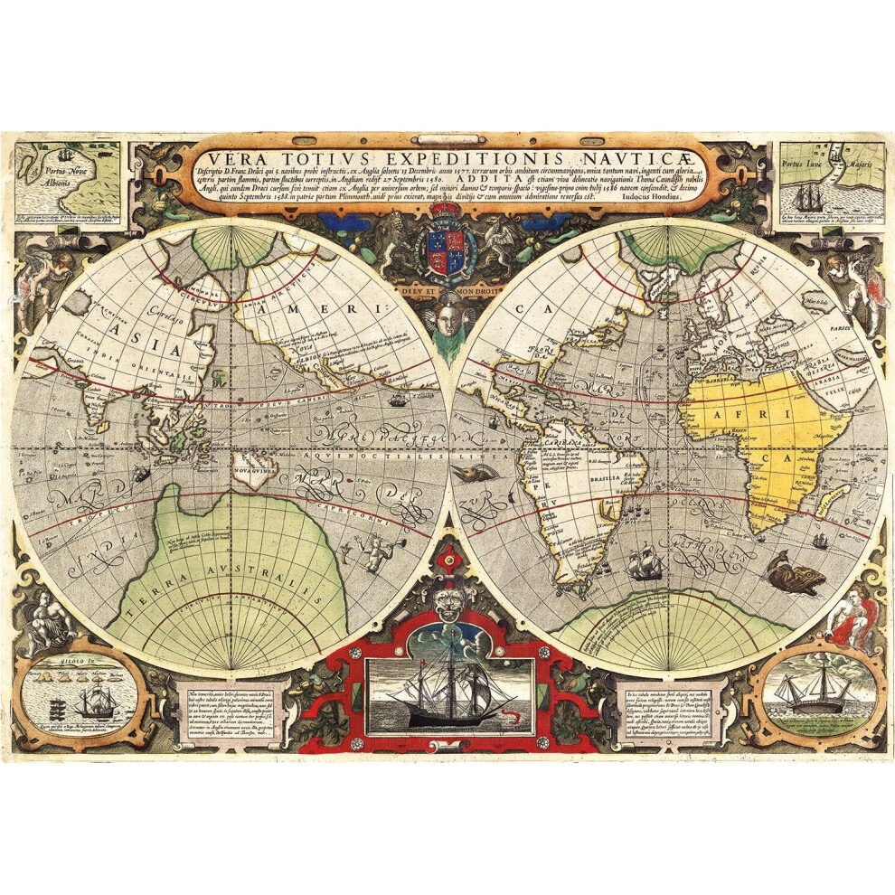 Clementoni Antique Map High Quality Jigsaw Puzzle (6000 Pieces)