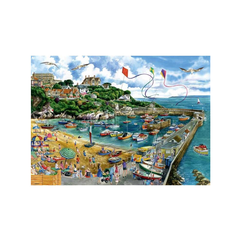 Falcon Deluxe Newquay Harbour Jigsaw Puzzle (1000 Pieces)