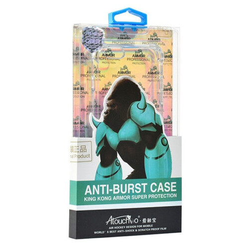 For iPhone 12/12 Pro (6.1) - King Kong Anti Burst Clear Case Shockproof Armour Bumper Soft TPU Cover Supports Wireless Charging