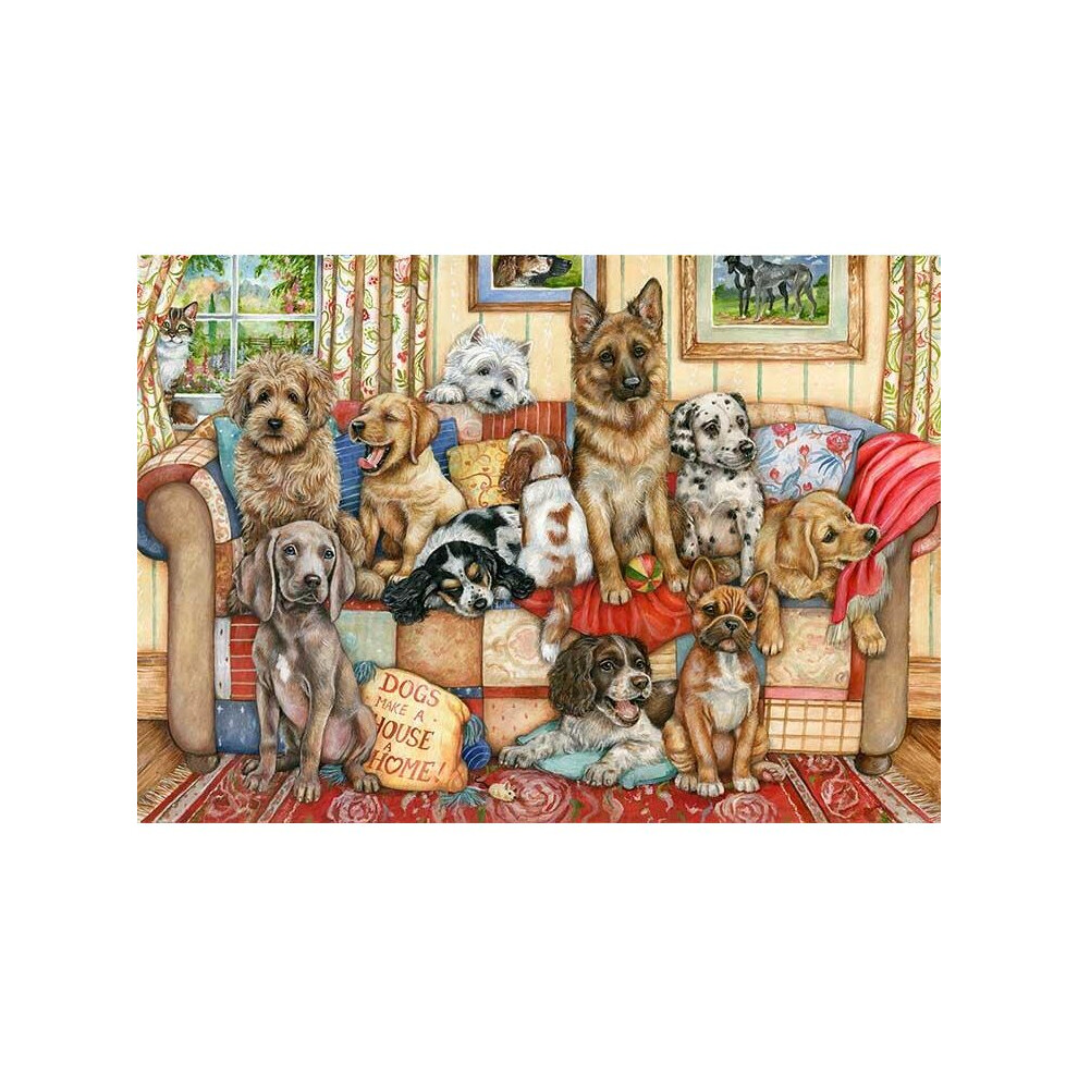 Falcon Deluxe Gathering on the Couch Jigsaw Puzzle (1000 Pieces)