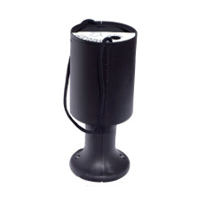 Round Charity Money Collection Box - Black