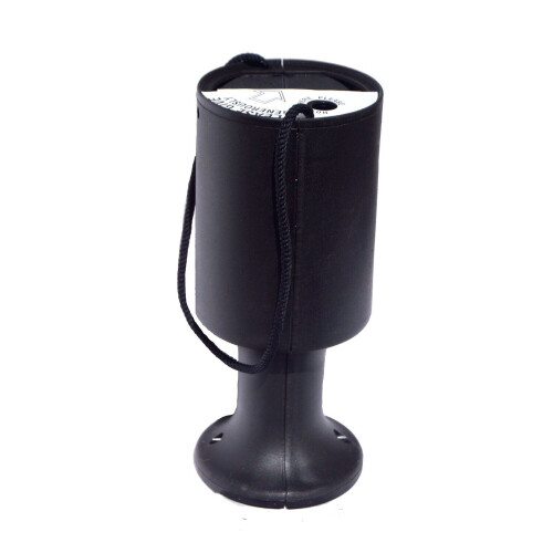 Round Charity Money Collection Box - Black