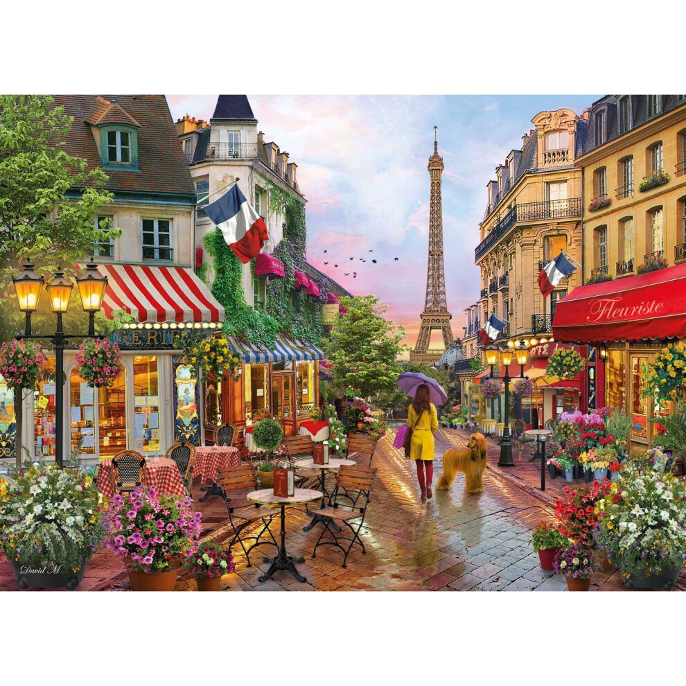 Clementoni Flowers in Paris High Quality Jigsaw Puzzle (1000 Pieces)