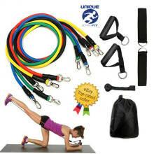 12PCS Set Resistance Bands Workout Exercise Crossfit Fitness Yoga