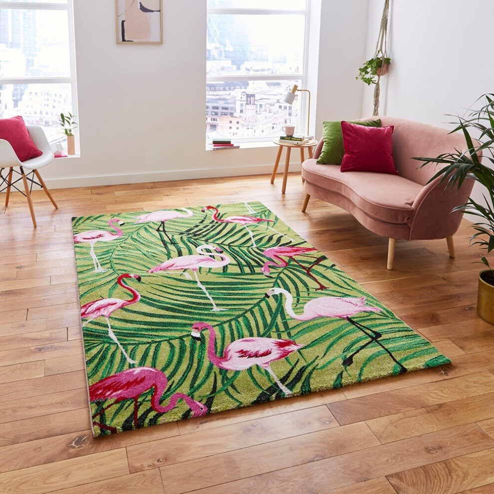 (120x170cm) Havana 2349 Rugs in Multi Floral Power Loomed Soft Polypropylene Mats