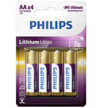 PHILIPS - FR6LB4A - PILA LITIO ULTRA - BLISTER DE 4 AA