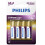 Philips PHILIPS - FR6LB4A - PILA LITIO ULTRA - BLISTER DE 4 AA 1