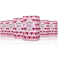 Pukka Herbs, Tisane Biologique, Sureau & Echinacée, Sans Caféine, 20 Sachets, 1.41 oz (40 g)