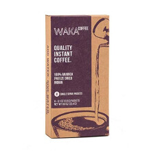 Waka Coffee Quality Instant Coffee, Indian, Light Roast | 100% Arabica, Freeze Dried, 8 Single-Serve Packets | We Bring…