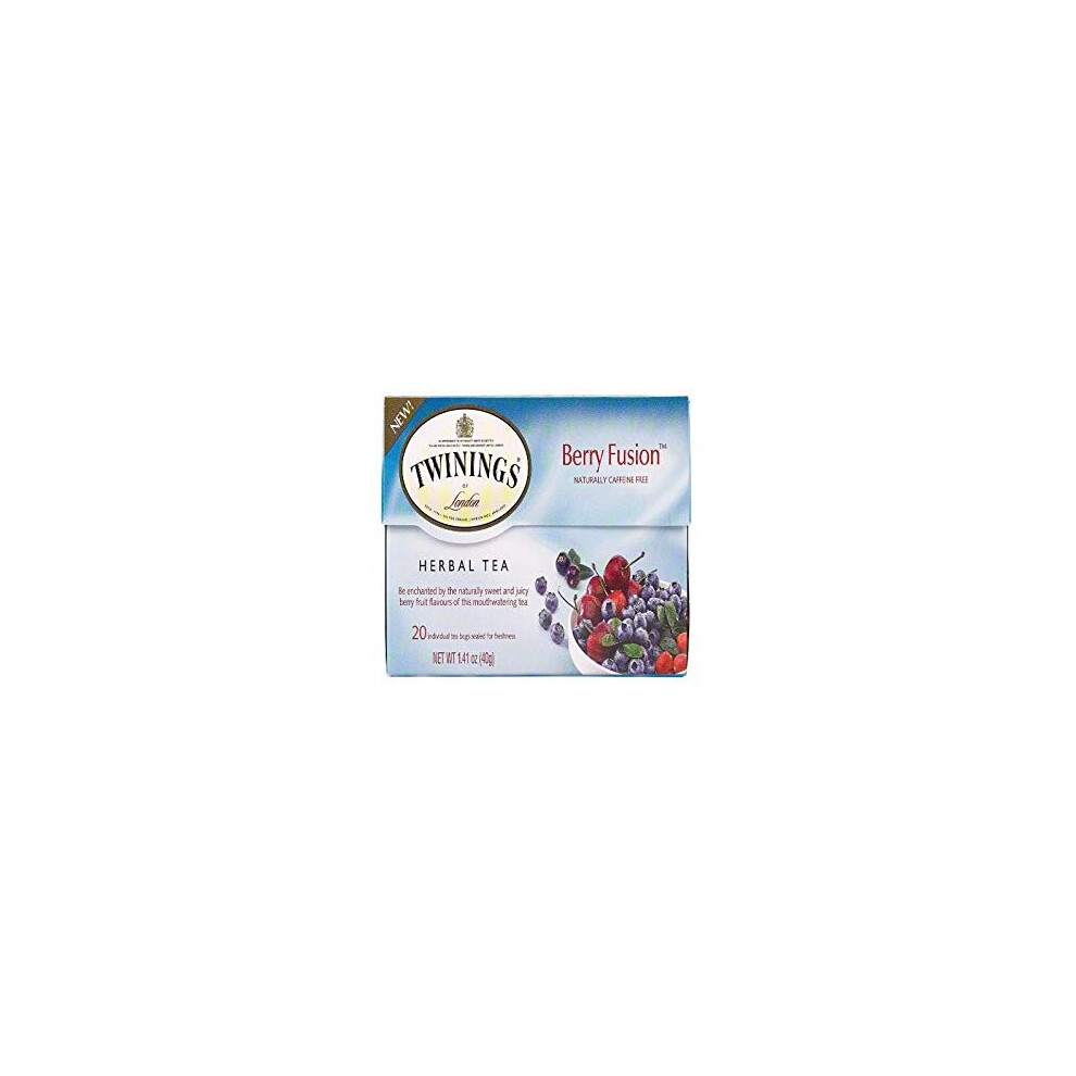 Twinings Berry Fusion Herbal Tea, 20 Bags Single Box