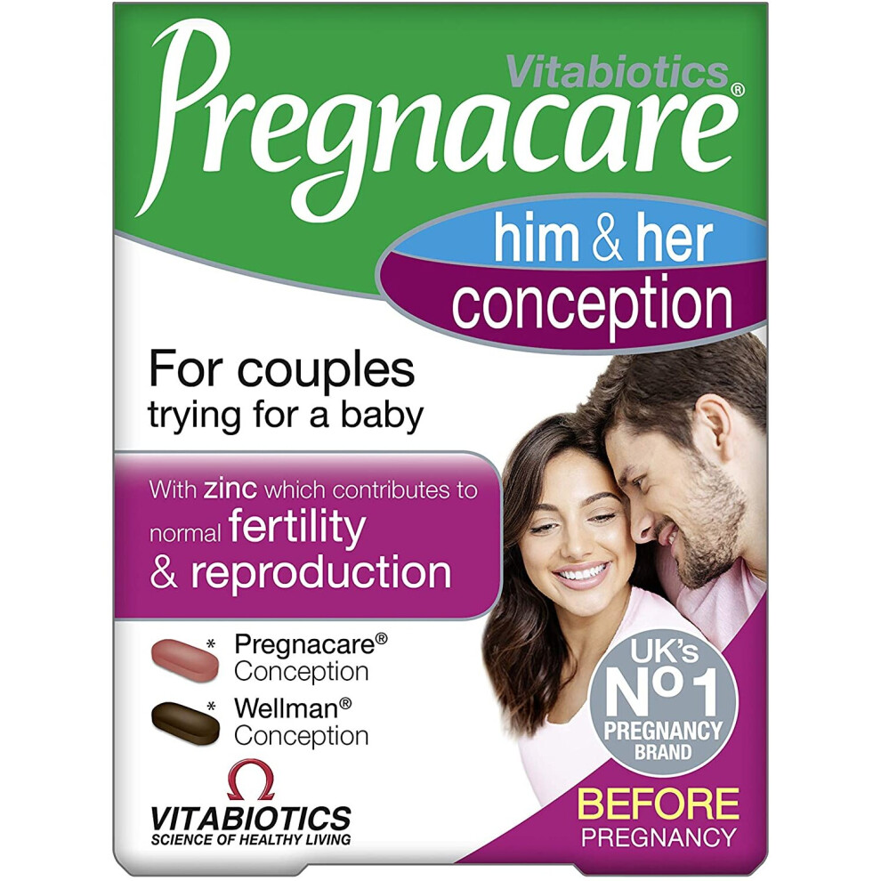 Vitabiotics Pregnacare Him & Her Conception, 60 Tablets