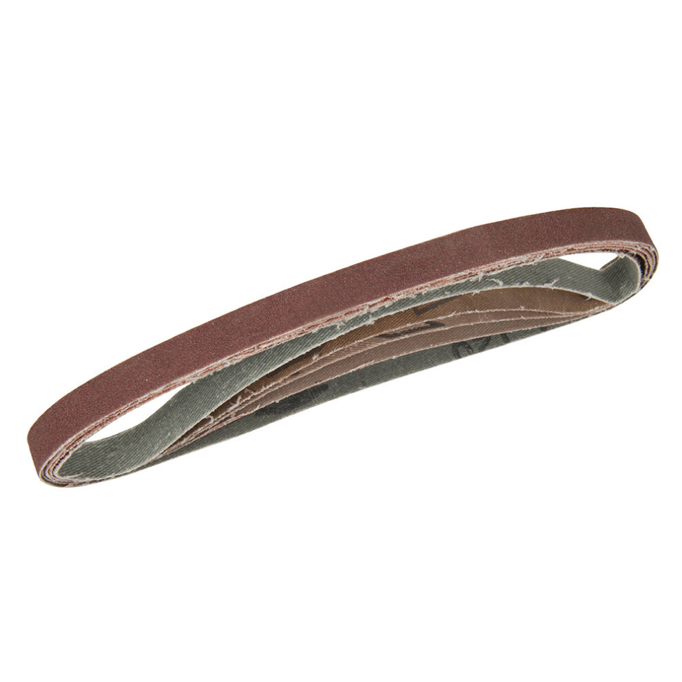 Silverline Sanding Belts 13 x 457mm 5pce Assorted Grit ( UK )